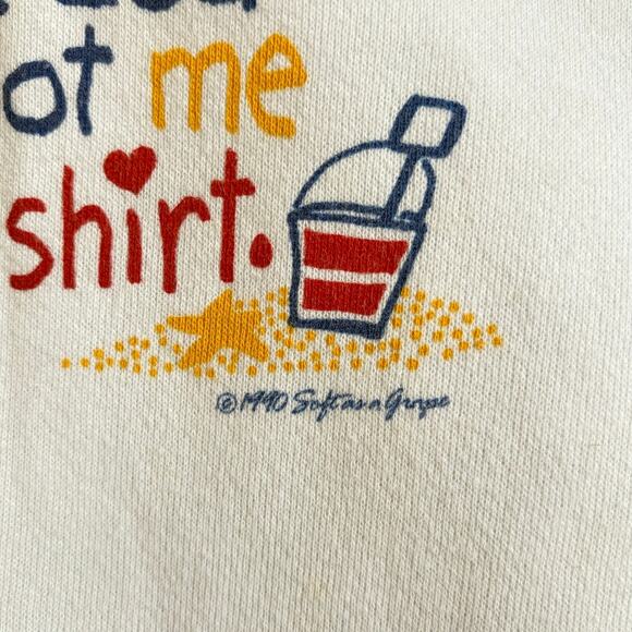 USA made cotton blend Kids Lee Cape Cod 1990s sweatshirt vintage big print Large - Picture 3 of 9